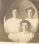 Smith Sisters, L to R  - back: Lucy, Ruth front: Leona; date unknown 